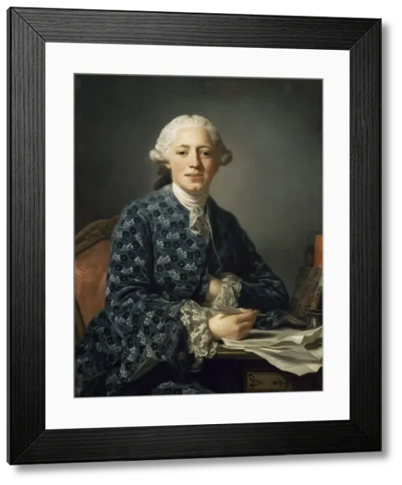 Framed Print : Portrait of Thure Leonard Klinckowstrom (1735-1821), 1758. Creator: Roslin, Alexander Framed Print : Portrait of Thure Leonard Klinckowstrom (1735-1821), 1758. Creator: Roslin, Alexander