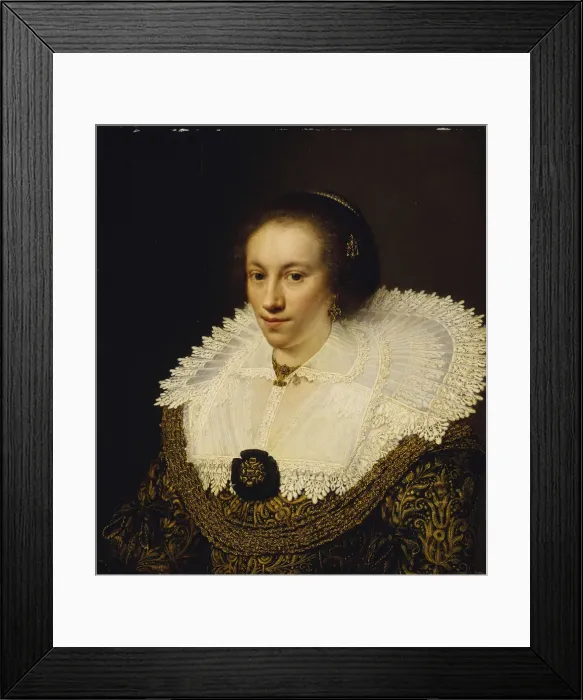 Framed Print : Maria Odilia Buys, 1628. Creator: Ravesteyn, Jan Anthonisz, van (1572-1657) Framed Print : Maria Odilia Buys, 1628. Creator: Ravesteyn, Jan Anthonisz, van (1572-1657)