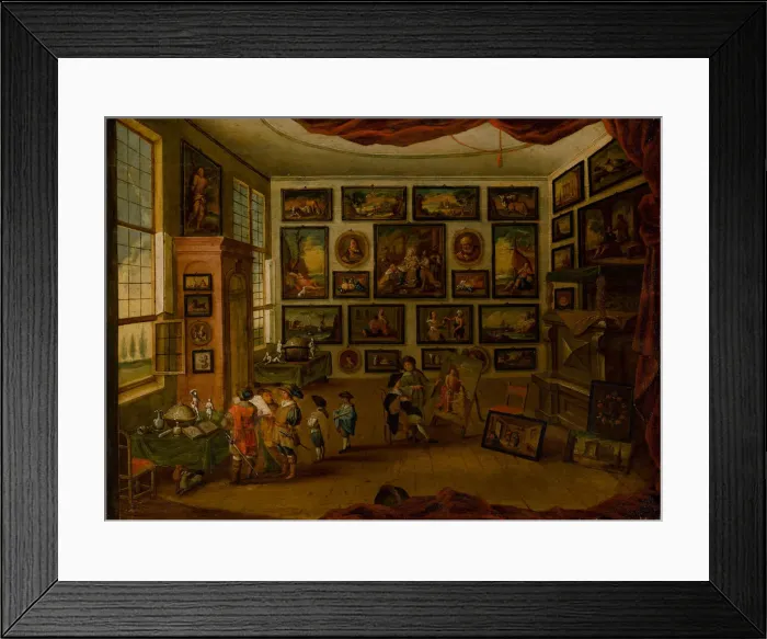 Framed Print : The Kunstkammer, First Half of 17th cen Creator: Jordaens, Hans III (1590-1643) Framed Print : The Kunstkammer, First Half of 17th cen Creator: Jordaens, Hans III (1590-1643)