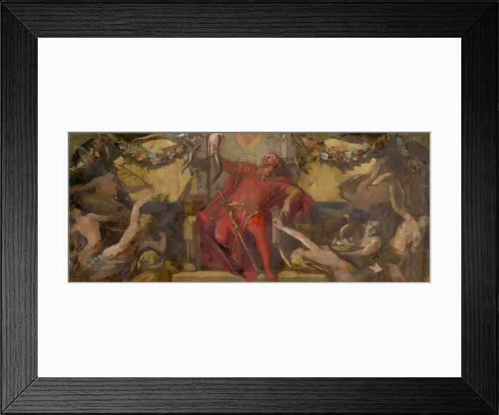 Framed Print : Gambrinus, c. 1875. Creator: Makart, Hans (1840-1884) Framed Print : Gambrinus, c. 1875. Creator: Makart, Hans (1840-1884)