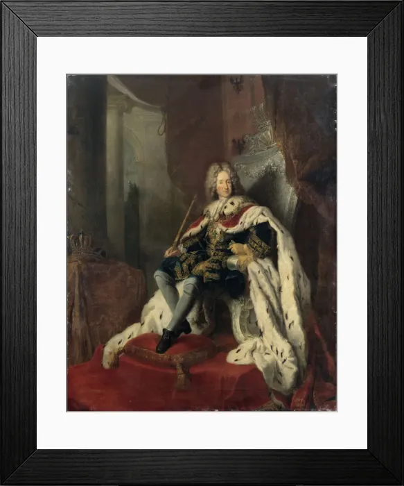 Framed Print : King Frederick I on the silver throne, ca 1712. Creator: Pesne, Antoine (1683-1757) Framed Print : King Frederick I on the silver throne, ca 1712. Creator: Pesne, Antoine (1683-1757)