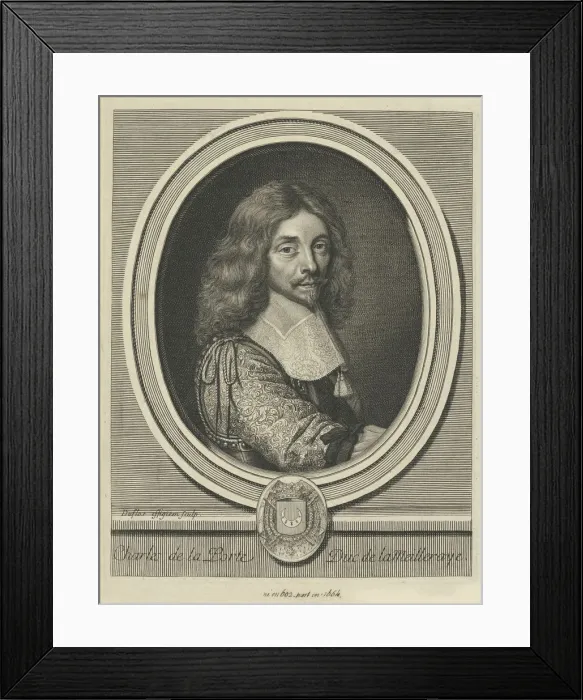 Framed Print : Charles de la Porte, duc de la Meilleraye (1602-1664), ca 1690. Creator: Duflos Framed Print : Charles de la Porte, duc de la Meilleraye (1602-1664), ca 1690. Creator: Duflos
