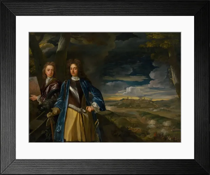 Framed Print : Michael Richards (1673-1721) and John Richards (1669-1709) at the Siege of Belgrade in 1690, 1700 Framed Print : Michael Richards (1673-1721) and John Richards (1669-1709) at the Siege of Belgrade in 1690, 1700