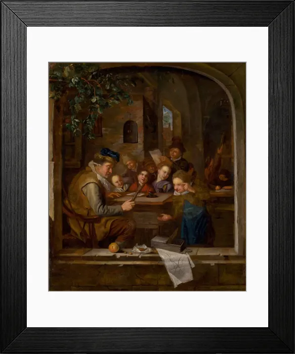 Framed Print : The School, c. 1650. Creator: Steen, Jan Havicksz (1626-1679) Framed Print : The School, c. 1650. Creator: Steen, Jan Havicksz (1626-1679)