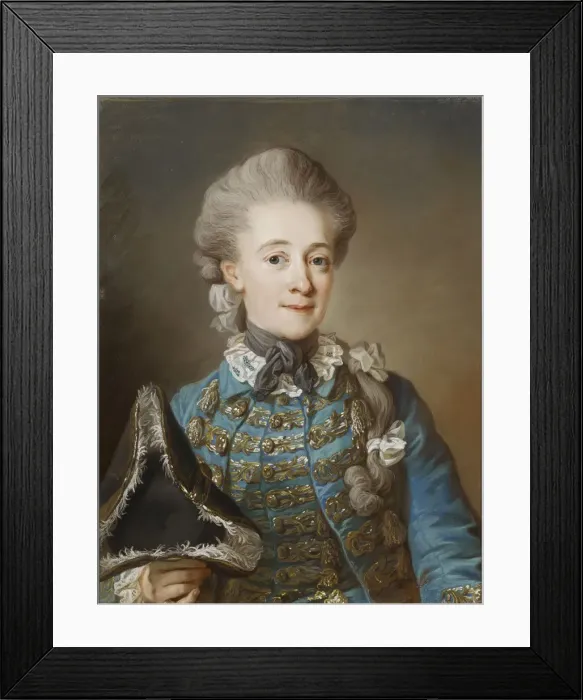 Framed Print : Portrait of Baroness Ulrica Fredrika Cedercreutz (1730-1784), ca 1770. Creator: Lundberg Framed Print : Portrait of Baroness Ulrica Fredrika Cedercreutz (1730-1784), ca 1770. Creator: Lundberg