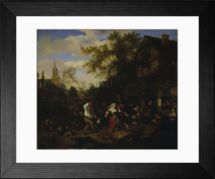 Framed Print : A Kermess, 1697. Creator: Dusart, Cornelis (1660-1704) Framed Print : A Kermess, 1697. Creator: Dusart, Cornelis (1660-1704)