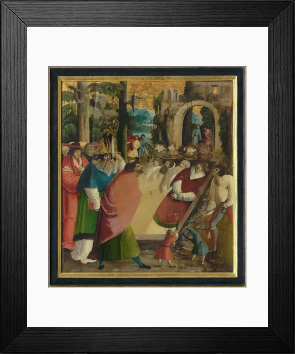 Framed Print : Finding of the Relics of Saint Stephen the First Martyr, ca 1515. Creator: South German master Framed Print : Finding of the Relics of Saint Stephen the First Martyr, ca 1515. Creator: South German master