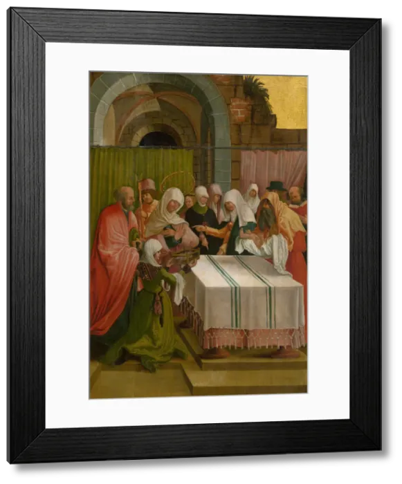 Framed Print : The Presentation of Jesus at the Temple, 1519. Creator: Master of the Danube School
