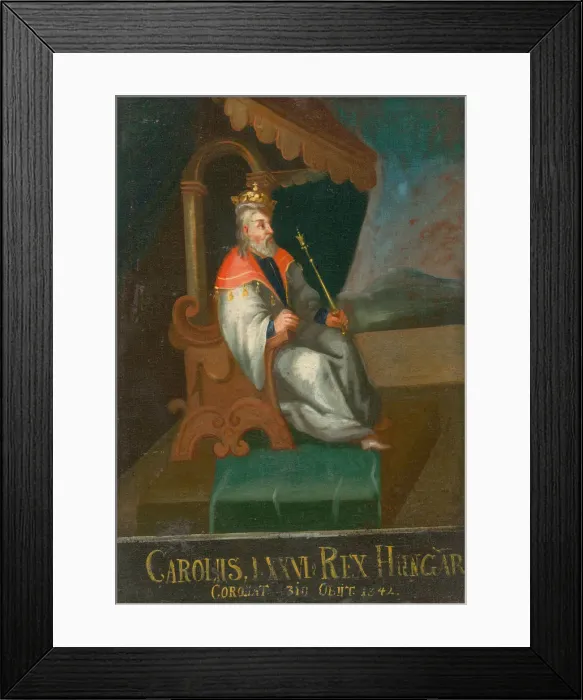 Framed Print : King Charles I of Hungary and Croatia (1288-1342), First half of the 18th cent Creator: Anonymous Framed Print : King Charles I of Hungary and Croatia (1288-1342), First half of the 18th cent Creator: Anonymous