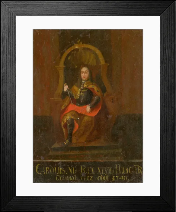 Framed Print : Charles VI (1685-1740), King of Hungary and Croatia, First half of the 18th cent Framed Print : Charles VI (1685-1740), King of Hungary and Croatia, First half of the 18th cent