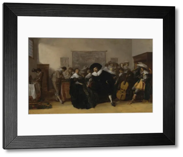Framed Print : A Musical Company, 1632. Creator: Palamedesz, Anthonie (1601-1673) Framed Print : A Musical Company, 1632. Creator: Palamedesz, Anthonie (1601-1673)