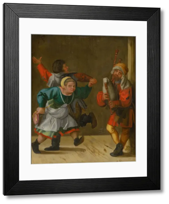 Framed Print : Village Dance, ca. 1600. Creator: Anonymous Framed Print : Village Dance, ca. 1600. Creator: Anonymous