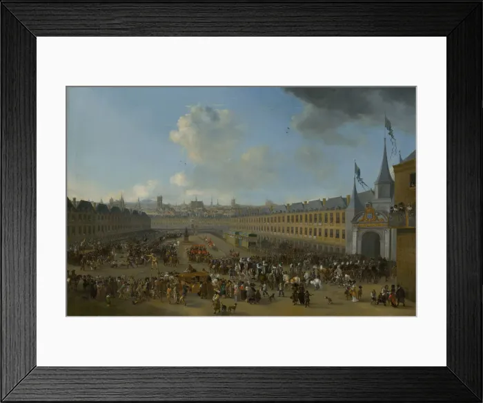 Framed Print : Tournament at the Place des Vosges in Paris, ca 1665. Creator: Wouwerman, Pieter (1623-1682) Framed Print : Tournament at the Place des Vosges in Paris, ca 1665. Creator: Wouwerman, Pieter (1623-1682)