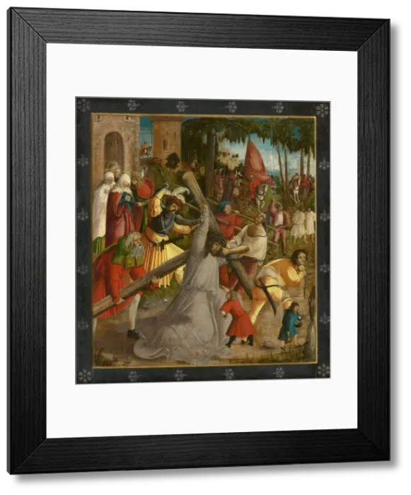 Framed Print : Christ carrying the Cross, ca 1515. Creator: South German master (16th century) Framed Print : Christ carrying the Cross, ca 1515. Creator: South German master (16th century)