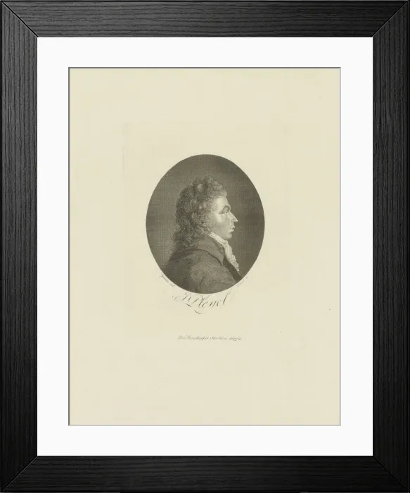 Framed Print : Portrait of the composer Ignace Pleyel (1757-1831), c. 1800. Creator: Breitkopf & Hartel Framed Print : Portrait of the composer Ignace Pleyel (1757-1831), c. 1800. Creator: Breitkopf & Hartel
