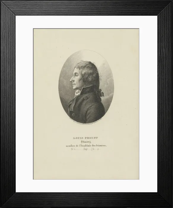 Framed Print : Portrait of Joseph Louis Proust (1754-1826), c. 1800. Creator: Tardieu, Ambroise (1788-1841) Framed Print : Portrait of Joseph Louis Proust (1754-1826), c. 1800. Creator: Tardieu, Ambroise (1788-1841)