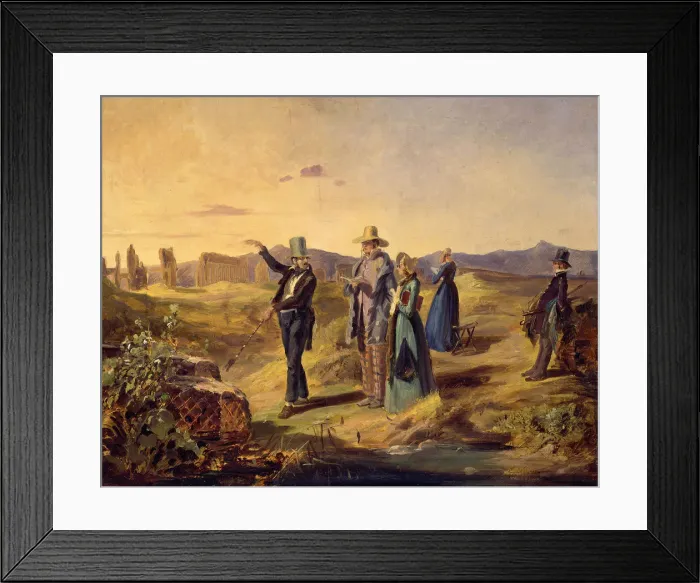 Framed Print : Englishmen in the Campagna, ca 1835. Creator: Spitzweg, Carl (1808-1885) Framed Print : Englishmen in the Campagna, ca 1835. Creator: Spitzweg, Carl (1808-1885)
