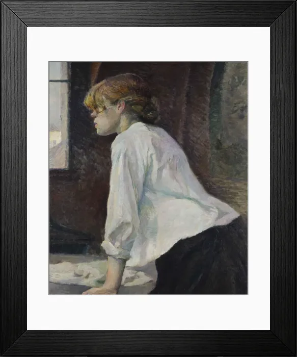 Framed Print : La Blanchisseuse, 1886-1887. Creator: Toulouse-Lautrec, Henri, de (1864-1901) Framed Print : La Blanchisseuse, 1886-1887. Creator: Toulouse-Lautrec, Henri, de (1864-1901)
