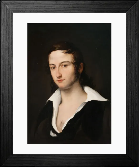 Framed Print : Portrait of Carlo Della Bianca, 1823. Creator: Hayez, Francesco (1791-1882) Framed Print : Portrait of Carlo Della Bianca, 1823. Creator: Hayez, Francesco (1791-1882)
