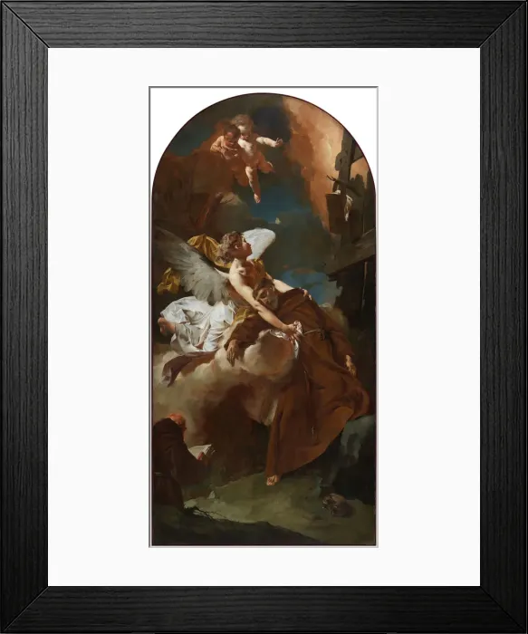 Framed Print : Saint Francis of Assisi in Ecstasy, c. 1729. Creator: Piazzetta, Gian Battista (1683-1754) Framed Print : Saint Francis of Assisi in Ecstasy, c. 1729. Creator: Piazzetta, Gian Battista (1683-1754)
