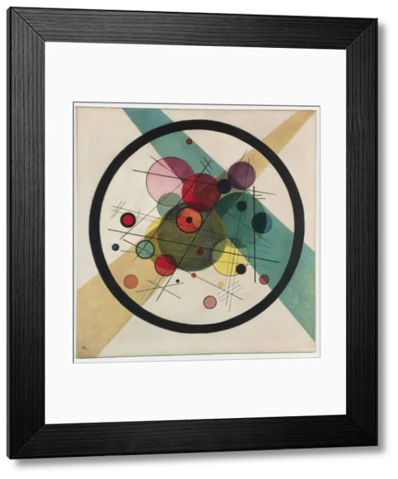 Framed Print : Circles in a Circle, 1923. Creator: Kandinsky, Wassily Vasilyevich (1866-1944) Framed Print : Circles in a Circle, 1923. Creator: Kandinsky, Wassily Vasilyevich (1866-1944)