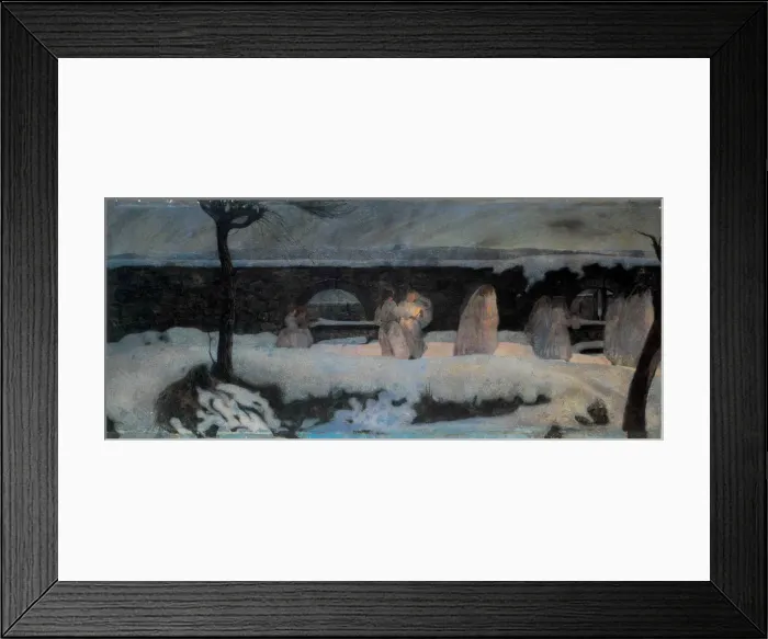 Framed Print : Funerale Bianco (White Funeral), 1901. Creator: Berta, Edoardo (1867-1931) Framed Print : Funerale Bianco (White Funeral), 1901. Creator: Berta, Edoardo (1867-1931)
