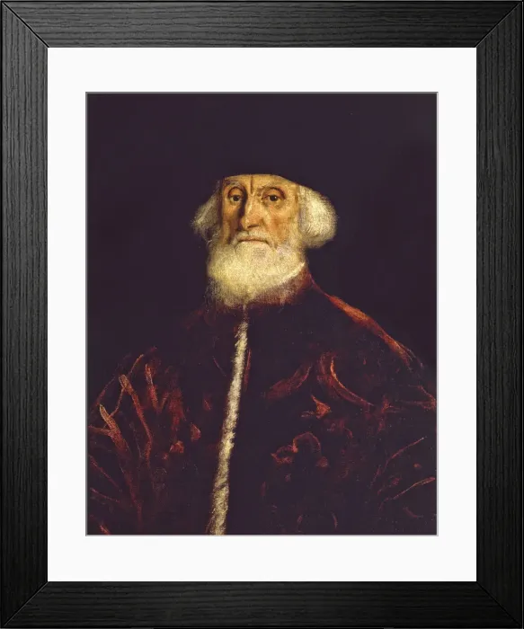 Framed Print : Portrait of Procurator Jacopo Soranzo, c. 1550. Creator: Tintoretto, Jacopo (1518-1594) Framed Print : Portrait of Procurator Jacopo Soranzo, c. 1550. Creator: Tintoretto, Jacopo (1518-1594)