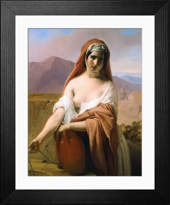 Framed Print : Rebecca at the Well, 1848. Creator: Hayez, Francesco (1791-1882) Framed Print : Rebecca at the Well, 1848. Creator: Hayez, Francesco (1791-1882)
