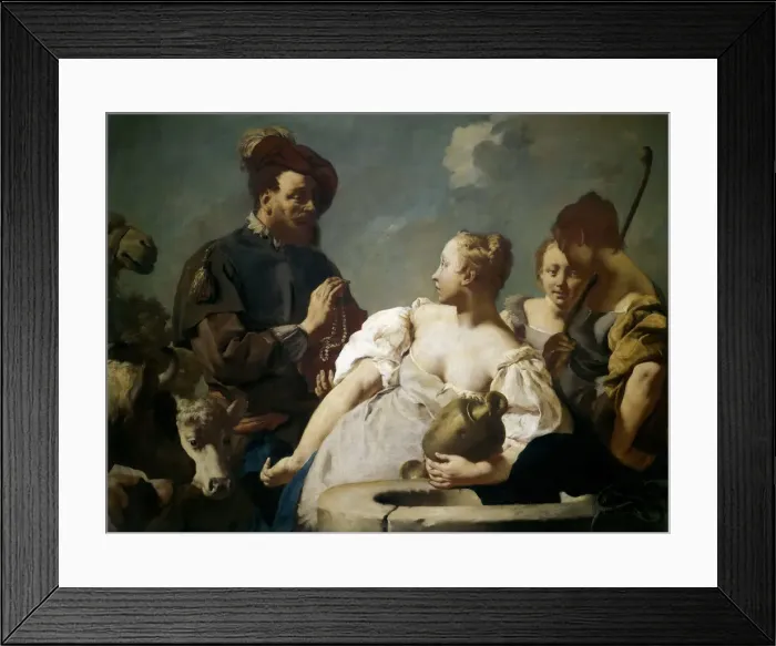 Framed Print : Rebecca at the Well, c. 1740. Creator: Piazzetta, Gian Battista (1683-1754) Framed Print : Rebecca at the Well, c. 1740. Creator: Piazzetta, Gian Battista (1683-1754)