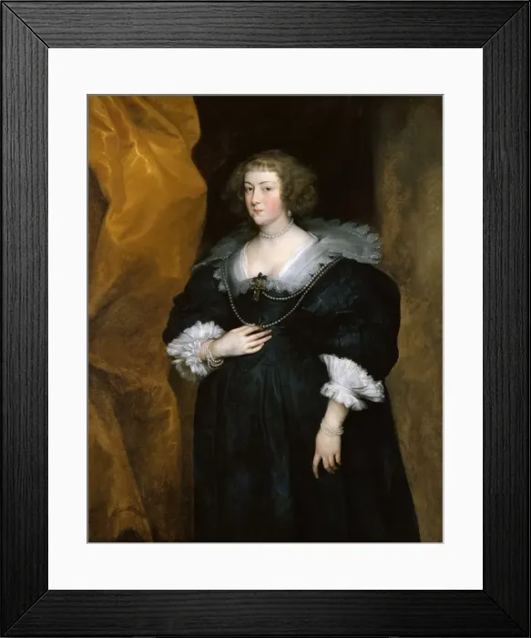 Framed Print : Portrait of a Lady, c. 1635. Creator: Dyck, Sir Anthony van (1599-1641) Framed Print : Portrait of a Lady, c. 1635. Creator: Dyck, Sir Anthony van (1599-1641)