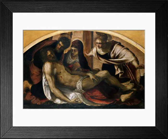 Framed Print : Pieta, 1563. Creator: Tintoretto, Jacopo (1518-1594) Framed Print : Pieta, 1563. Creator: Tintoretto, Jacopo (1518-1594)