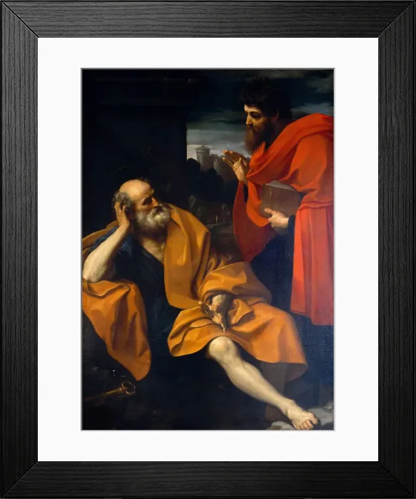 Framed Print : The Apostles Saint Peter and Saint Paul, c. 1605. Creator: Reni, Guido (1575-1642) Framed Print : The Apostles Saint Peter and Saint Paul, c. 1605. Creator: Reni, Guido (1575-1642)