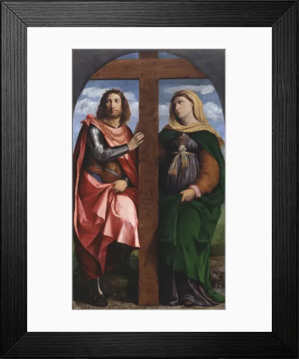 Framed Print : Exaltation of the Cross. Saints Constantine the Great and Helena, 1520-1522. Creator