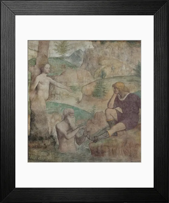 Framed Print : Severe comforted by Driope and Tavaiano, 1513-1514. Creator: Luini, Bernardino (ca Framed Print : Severe comforted by Driope and Tavaiano, 1513-1514. Creator: Luini, Bernardino (ca