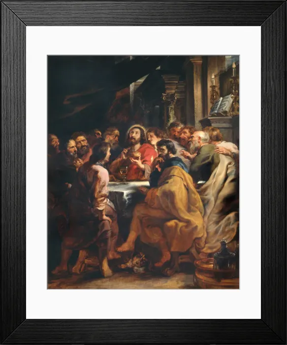 Framed Print : The Last Supper, 1631-1632. Creator: Rubens, Pieter Paul (1577-1640) Framed Print : The Last Supper, 1631-1632. Creator: Rubens, Pieter Paul (1577-1640)