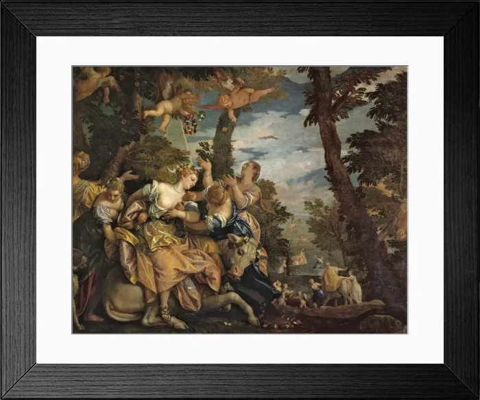Framed Print : The Rape of Europa, ca 1574. Creator: Veronese, Paolo (1528-1588) Framed Print : The Rape of Europa, ca 1574. Creator: Veronese, Paolo (1528-1588)