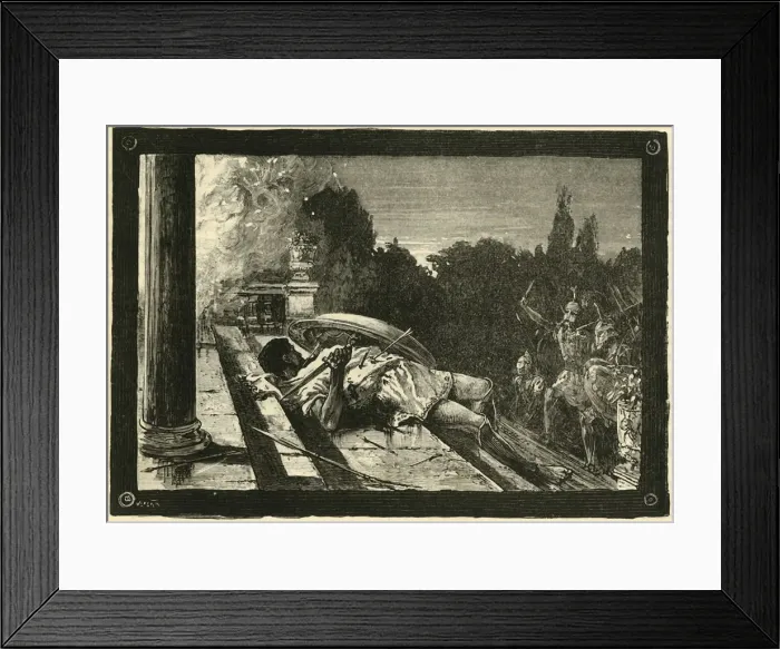 Framed Print : Death of Alcibiades, 1890. Creator: Unknown Framed Print : Death of Alcibiades, 1890. Creator: Unknown