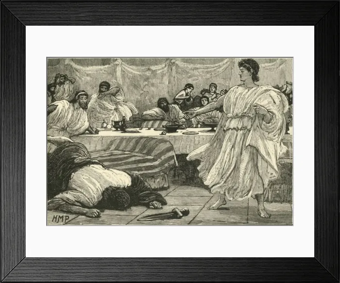 Framed Print : The Banquet of Philip, 1890. Creator: Unknown Framed Print : The Banquet of Philip, 1890. Creator: Unknown