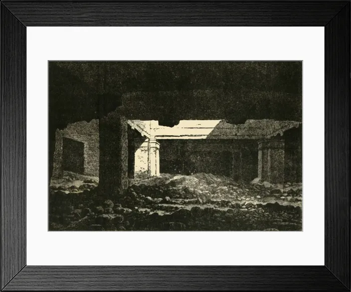 Framed Print : Catacombs in Alexandria, 1890. Creator: Unknown Framed Print : Catacombs in Alexandria, 1890. Creator: Unknown