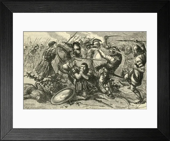 Framed Print : Battle of Cunaxa, 1890. Creator: Unknown Framed Print : Battle of Cunaxa, 1890. Creator: Unknown