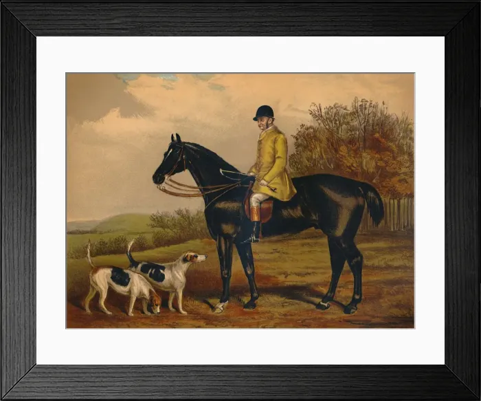 Framed Print : Jem. Morgan - Huntsman of the Berkeley Hunt, c1879. Creator: Unknown Framed Print : Jem. Morgan - Huntsman of the Berkeley Hunt, c1879. Creator: Unknown