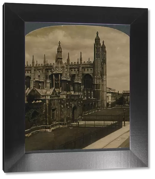 Celebrated Gothic chapel of Kings College, Cambridge, England, c1910. Creator: Unknown