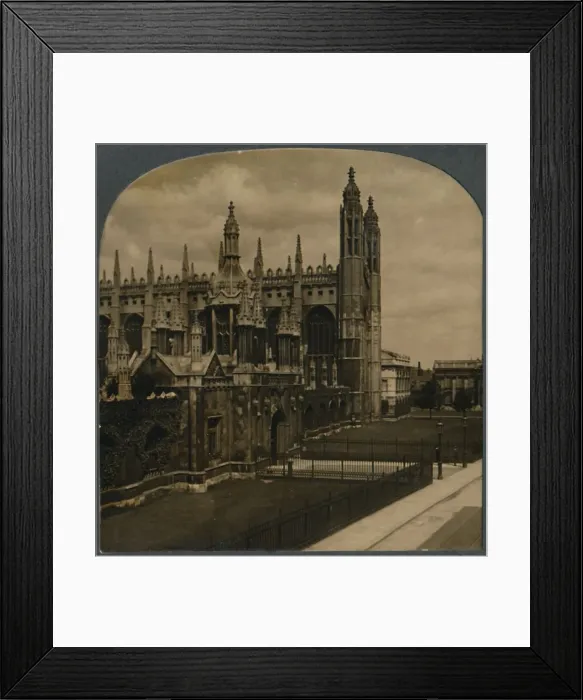 Framed Print : Celebrated Gothic chapel of Kings College, Cambridge, England, c1910. Creator: Unknown Framed Print : Celebrated Gothic chapel of Kings College, Cambridge, England, c1910. Creator: Unknown