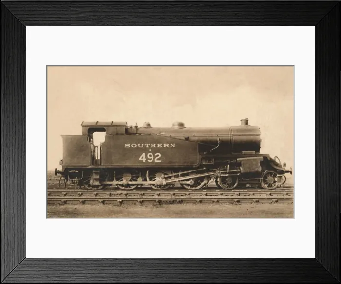 Framed Print : 4. 8. 2. Tank Engine No. E. 492, early 20th century. Creator: Unknown Framed Print : 4. 8. 2. Tank Engine No. E. 492, early 20th century. Creator: Unknown