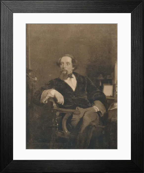 Framed Print : Charles Dickens, 1859. Creator: Unknown Framed Print : Charles Dickens, 1859. Creator: Unknown