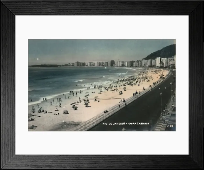 Framed Print : Rio de Janeiro - Copacabana, c1950s. Creator: Unknown Framed Print : Rio de Janeiro - Copacabana, c1950s. Creator: Unknown