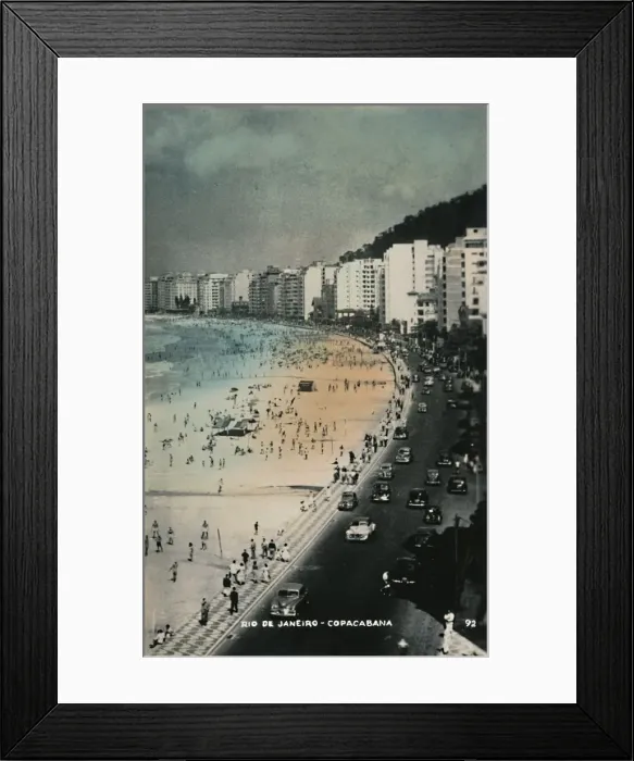 Framed Print : Rio de Janeiro - Copacabana, c1950s. Creator: Unknown Framed Print : Rio de Janeiro - Copacabana, c1950s. Creator: Unknown