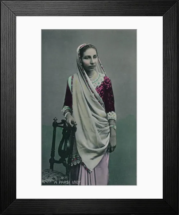 Framed Print : A Parsi Lady, c1930s. Creator: Unknown Framed Print : A Parsi Lady, c1930s. Creator: Unknown