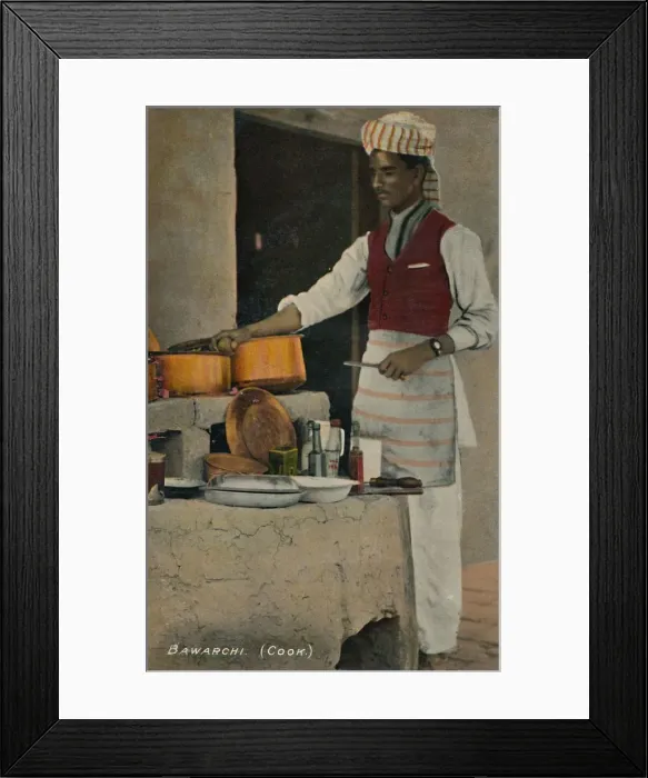 Framed Print : Bawarchi (Cook), c1910. Creator: Unknown Framed Print : Bawarchi (Cook), c1910. Creator: Unknown