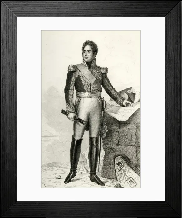Framed Print : Jacques Lauriston, 1804, (1839). Creator: Julien Leopold Boilly Framed Print : Jacques Lauriston, 1804, (1839). Creator: Julien Leopold Boilly
